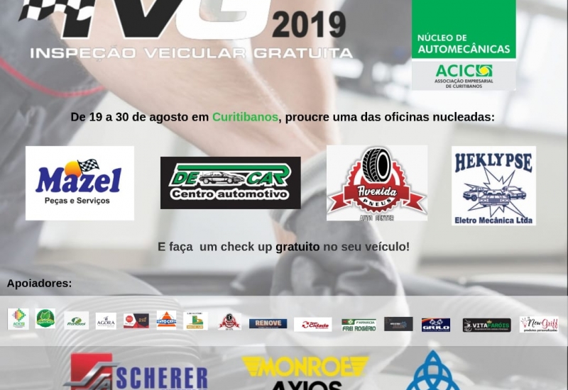 Pra Vida - Núcleo de Automecânicas promove Inspeção Gratuita