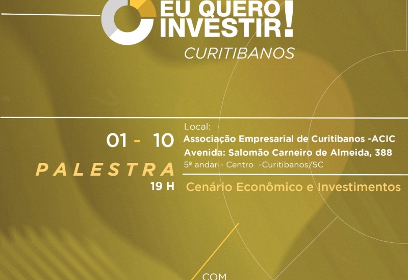 Pra Vida - ACIC e XP Investimentos promovem palestra