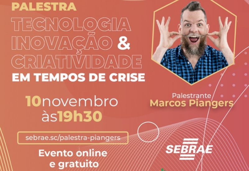Pra Vida - Palestra com Marcos Piangers tem parceria da ACIC
