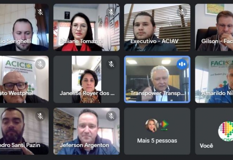 Pra Vida - Acic participa de reunião com representantes do Meio Oeste para discutir prejuízos do apagão de energia na região