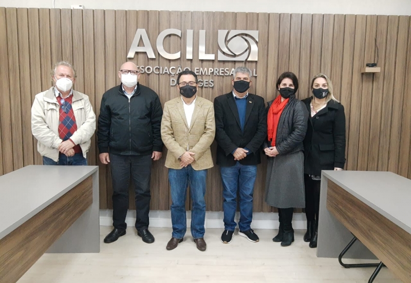 Pra Vida - Presidente da Acic visita Associação Empresarial de Lages.