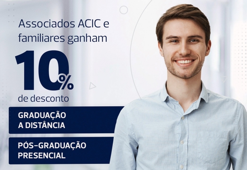 Pra Vida - Associado Acic e familiares têm desconto em Cursos EaD da UNC