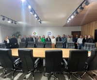 Acic Curitibanos - Amarildo Niles conduz primeira reunião em seu retorno à presidência