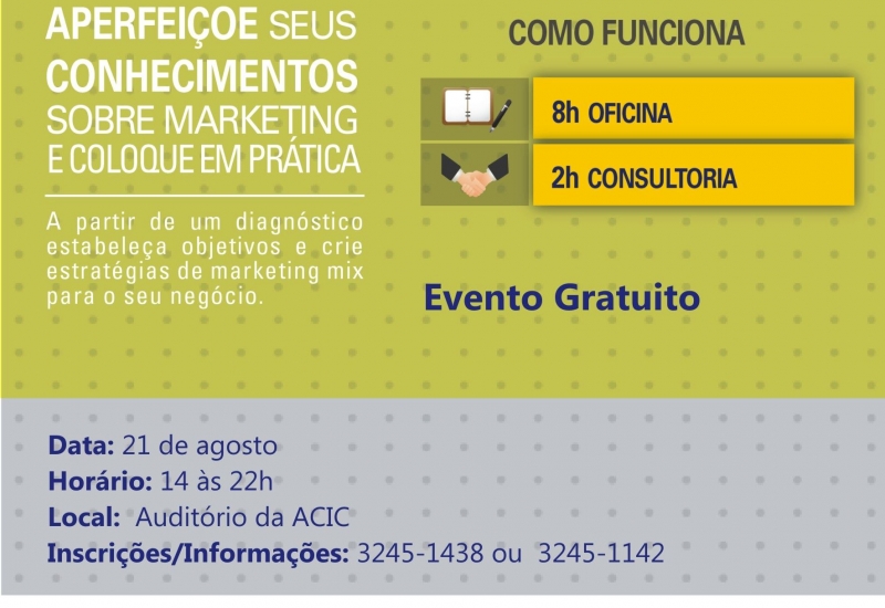Pra Vida - Acic e Sebrae promovem oficina sobre Marketing