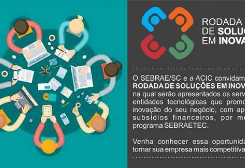 Pra Vida - Sebrae e ACIC promovem “Rodada de Solução em Inovação”
