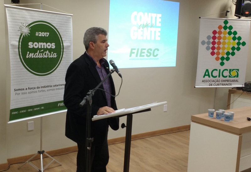 Pra Vida - Presidente participa de evento da FIESC em Curitibanos.