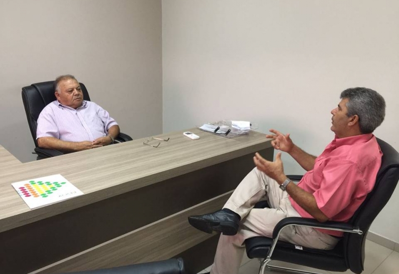 Pra Vida - Presidente da ACIC participa de reunião com presidente do Legislativo