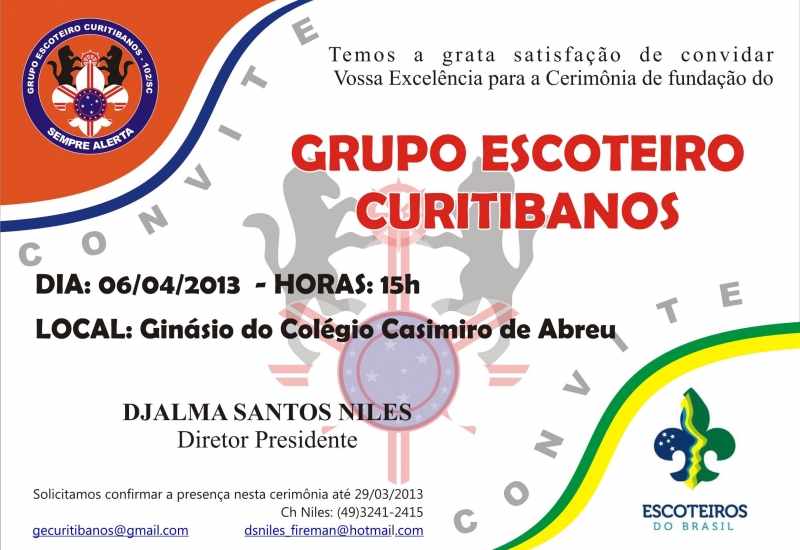 Pra Vida - Grupo de Escoteiros em Curitibanos