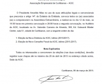 Acic Curitibanos - EDITAL DE CONVOCAÇÂO