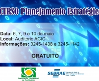 Acic Curitibanos - Curso gratuíto de Planejamento Estratégico
