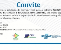 Acic Curitibanos - CONVITE: Palestra